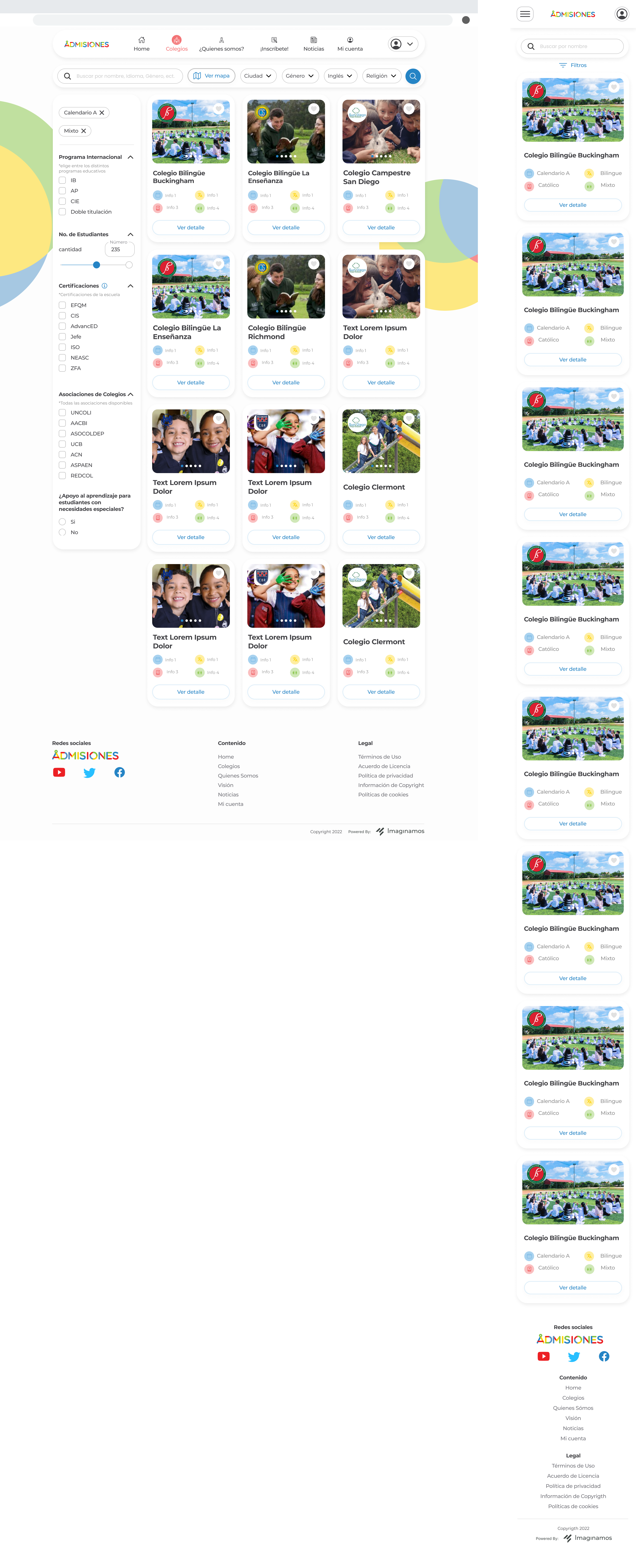 Admisiones — Search